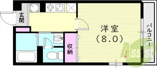 エスポワールII【2階】の間取り