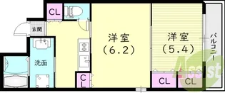 プレサンス昭和通ESRISE【12階】の間取り