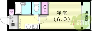 ハッピー塚口【1階】の間取り