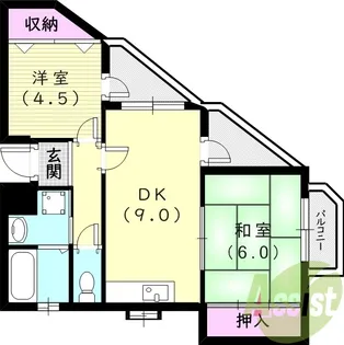 エスポワール武庫之荘北Ⅴ【3階】の間取り