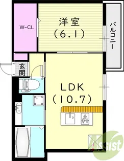 D-room塚口町【1階】の間取り