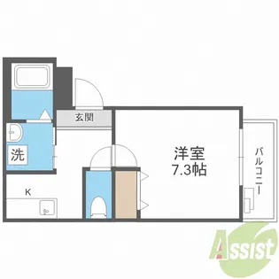 フジパレス尼崎ガーデンⅢ番館【1階】の間取り