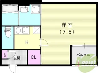 ALEGRIA武庫之荘【1階】の間取り