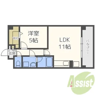 マメゾン金楽寺【3階】の間取り