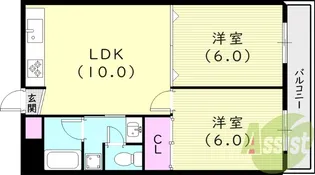 ロイヤルガーデン【1階】の間取り