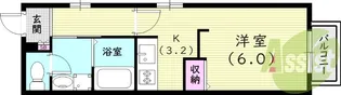 ネスト甲子園【1階】の間取り