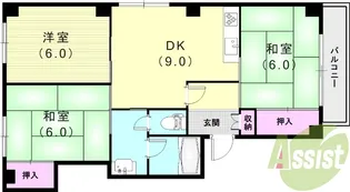 ネオメゾン武庫川【2階】の間取り