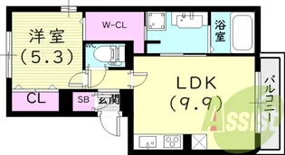 セレンディピティ【3階】の間取り