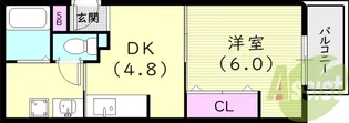 ループ若草【3階】の間取り