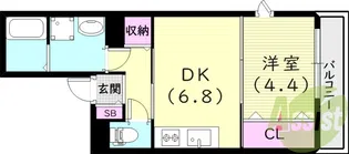 KJ甲子園【1階】の間取り