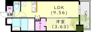 Bris西宮【2階】の間取り