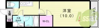 フジパレス立花ノース【3階】の間取り