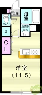 パークサイド・マ・メゾンⅡ【1階】の間取り