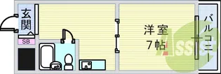 サンハイツ白鳩Ⅰ【4階】の間取り