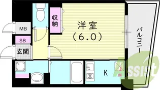 アーバングリーン甲子園【4階】の間取り