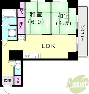 メゾン.アヴァンセ【6階】の間取り