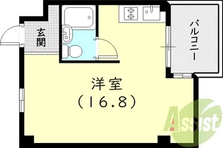 デイグラン武庫之荘【3階】の間取り