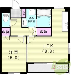 ソレイユ段上【1階】の間取り