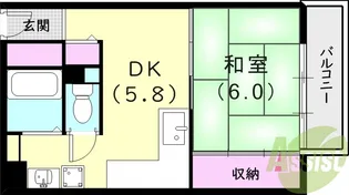 ループ若草【2階】の間取り