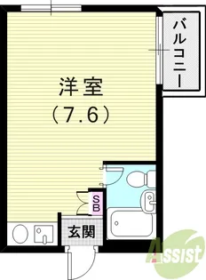 エメラルド立花北【4階】の間取り