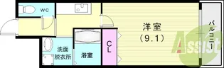 リタ1st【1階】の間取り