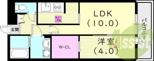 アーバンハイツ段上【3階】の間取り