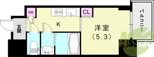 フォーリアライズ昭和南通Ⅰ【6階】の間取り