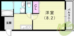フジパレス尼崎三反田Ⅲ番館【2階】の間取り