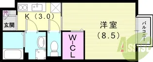 グレイス尼崎B棟【1階】の間取り