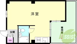 デイグラン武庫之荘【1階】の間取り