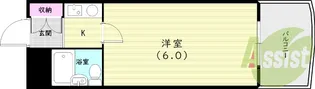 ブリージェ武庫川【6階】の間取り