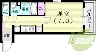メゾンF【1階】の間取り