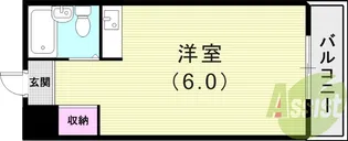 ダイドーメゾン苦楽園【2階】の間取り