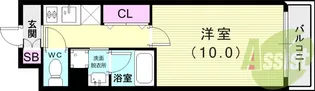 コンフォリア西宮【6階】の間取り