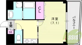 カサ・デローザ【1階】の間取り