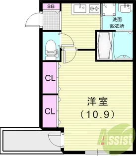 フジパレス立花駅東Ⅰ番館【1階】の間取り