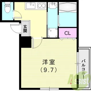 フジパレス西本町Ⅲ番館【2階】の間取り
