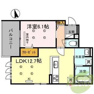 グロワールヒロ【2階】の間取り