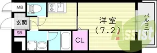 ラ・シャルム西宮本町【5階】の間取り
