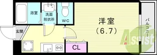 モダンラフォンテ尼崎【3階】の間取り