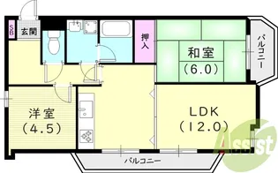 プリオール【3階】の間取り