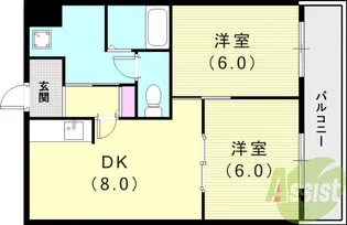 ハイツヨシダ【3階】の間取り