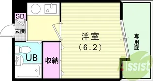 ジョイ甲子園【1階】の間取り