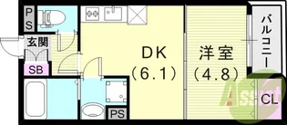 西宮THE NEXT【3階】の間取り