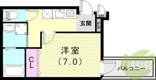 フジパレス西宮鳴尾V番館【3階】の間取り