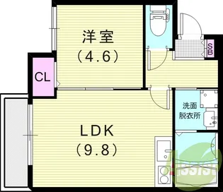 フジパレス大物公園Ⅰ番館【3階】の間取り