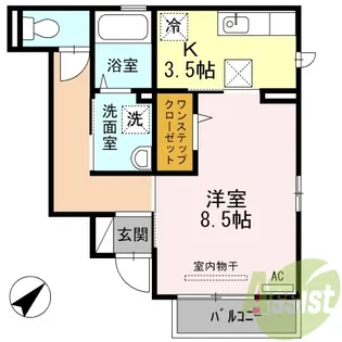 ブランカーサ【1階】の間取り