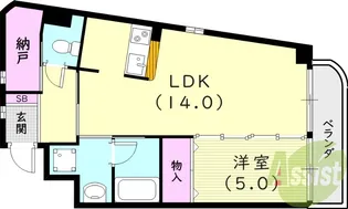 アンアーク【2階】の間取り