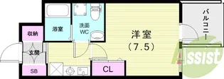 S-FORT西宮【10階】の間取り