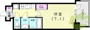 フレシール昭和通【1201号室】の間取り